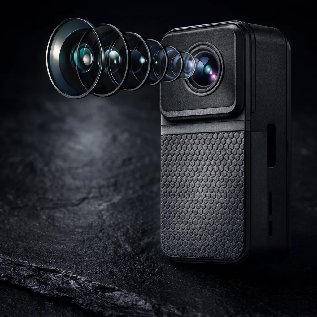 Snoutview cat collar camera close-up detail shot showing HD lens quality - best cat collar camera reviews