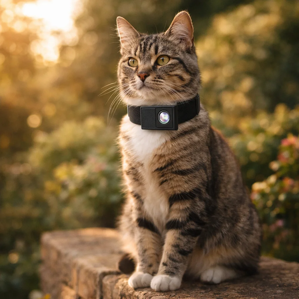 Snoutview cat collar camera ready to capture your cat's outdoor adventures
