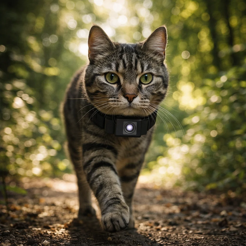 Snoutview cat collar camera capturing outdoor adventures in vivid HD